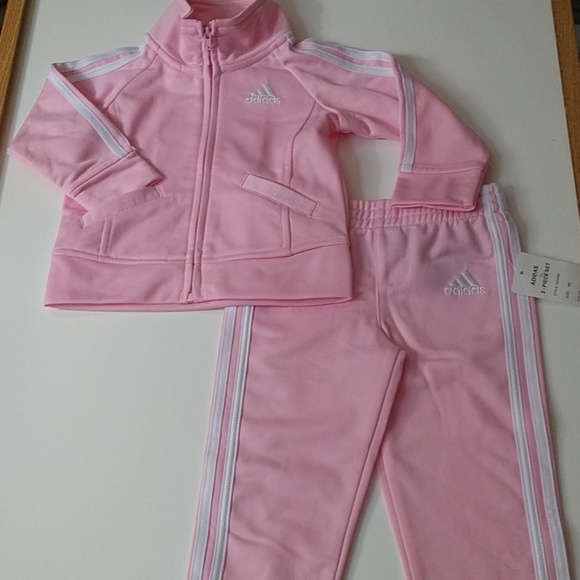 light pink adidas tracksuit